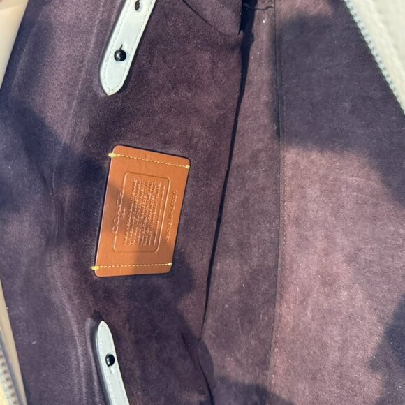 Coach Two-Toned Leather Satchel with Detachable Strap - Picture 8 of 16